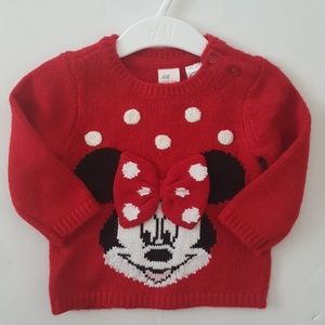 Disney Baby H&M Baby Girl Minnie Mouse Sweater